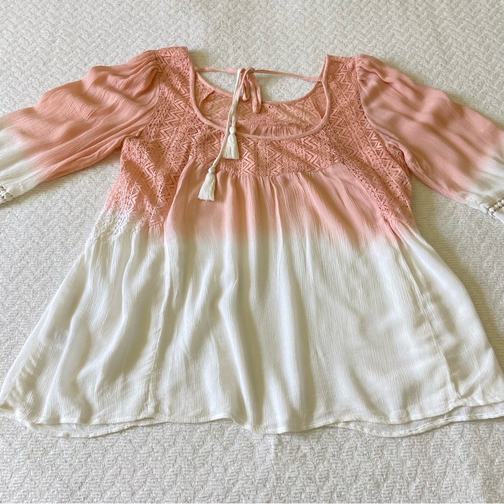 En Créme Ombré Boho Blouse - Picture 10 of 15